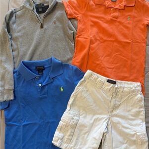 Polo by Ralph Lauren Kids' Shirt Set - Blue, Orange, Gray